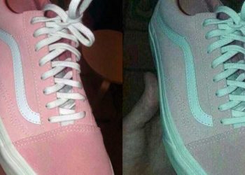 Tênis rosa ou verde